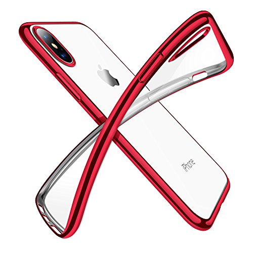 coque ultra fine transparente iphone xr red