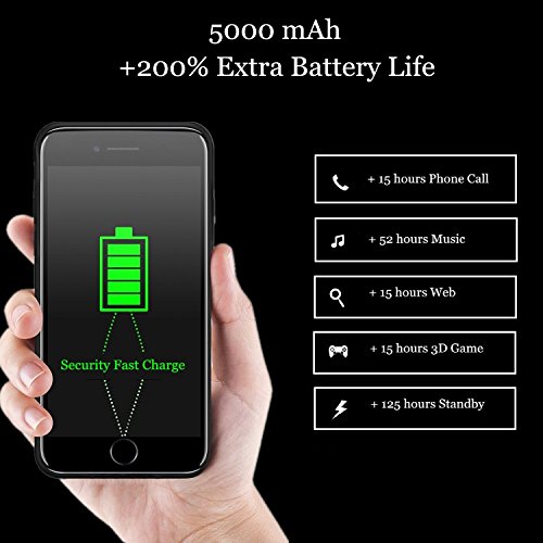 Coque batterie pour iphone 12 mini [5000 mah] coque de chargement